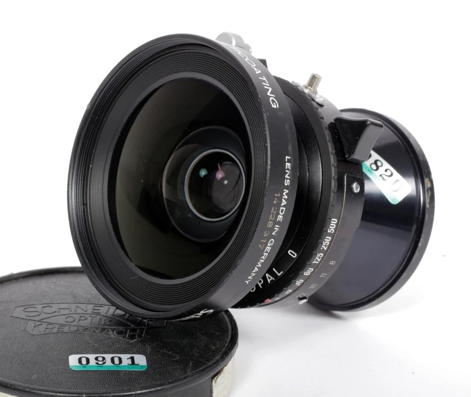 フィルムカメラ Schneider Super Angulon 90 F8 COPAL NO.0 Schneider Super Angulon 90mm f/8 f 8 Copal No,0 Board